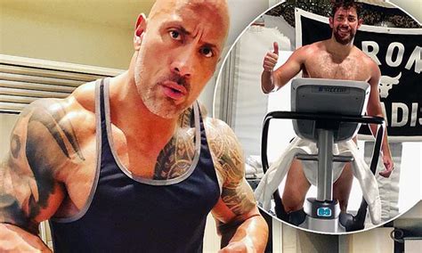 John Krasinski Sent Dwayne Johnson a Naked Workout Picture